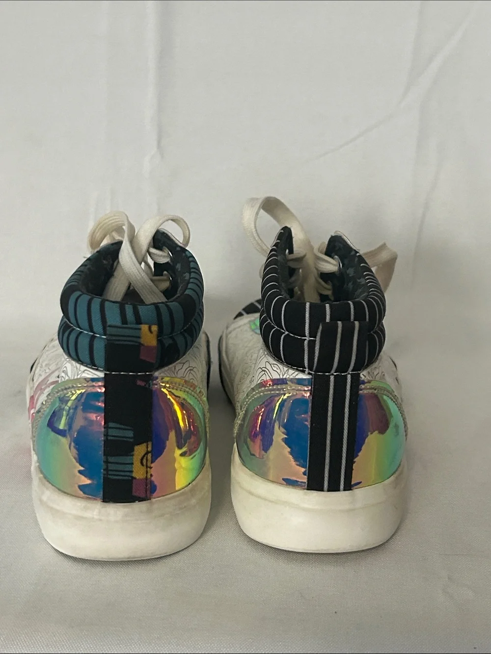 Ground Up Disney's Jack & Sally Women's Hi-Top Sneakers Size 7